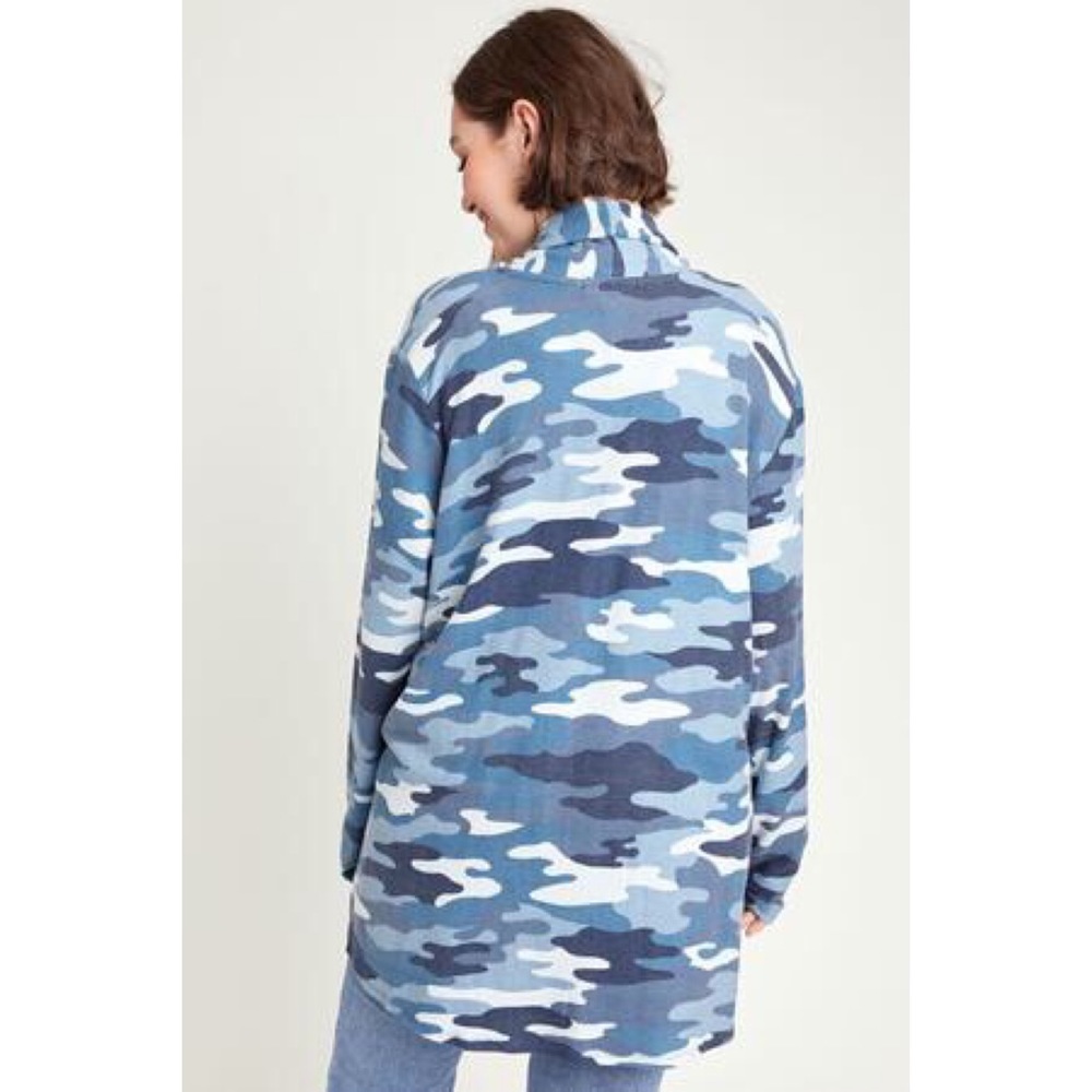Gibson CAMO PRINT OPEN CARDIGAN 💙IN STORES💙 - Picture 2 of 3